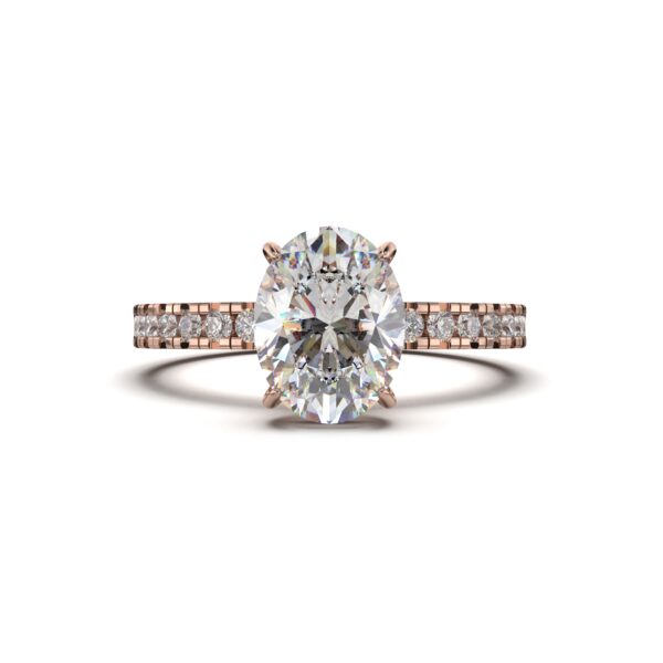 Pave Oval Engagement