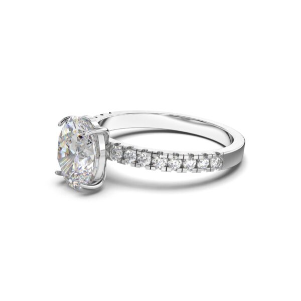 Pave Oval Engagement