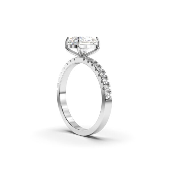 Pave Oval Engagement