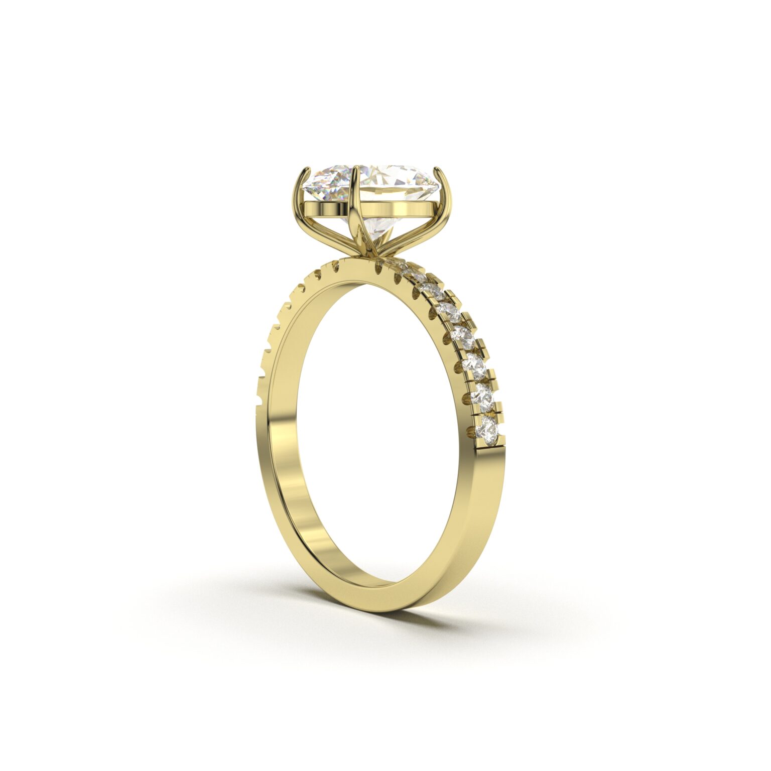 Pave Oval Engagement