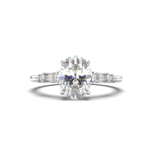 Oval Accented Solitaire