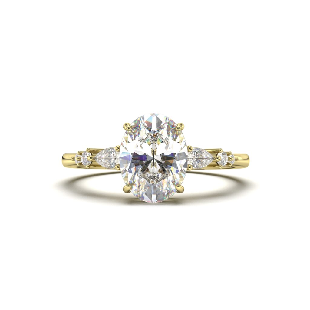 Oval Accented Solitaire