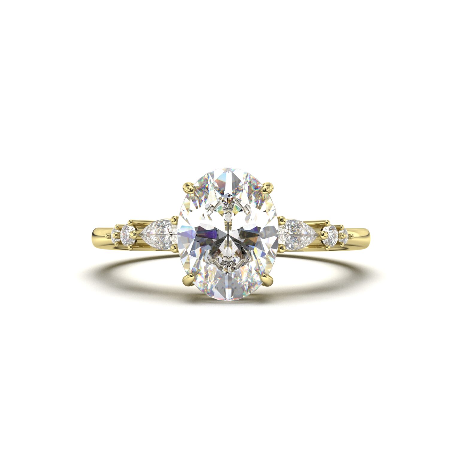 Oval Accented Solitaire