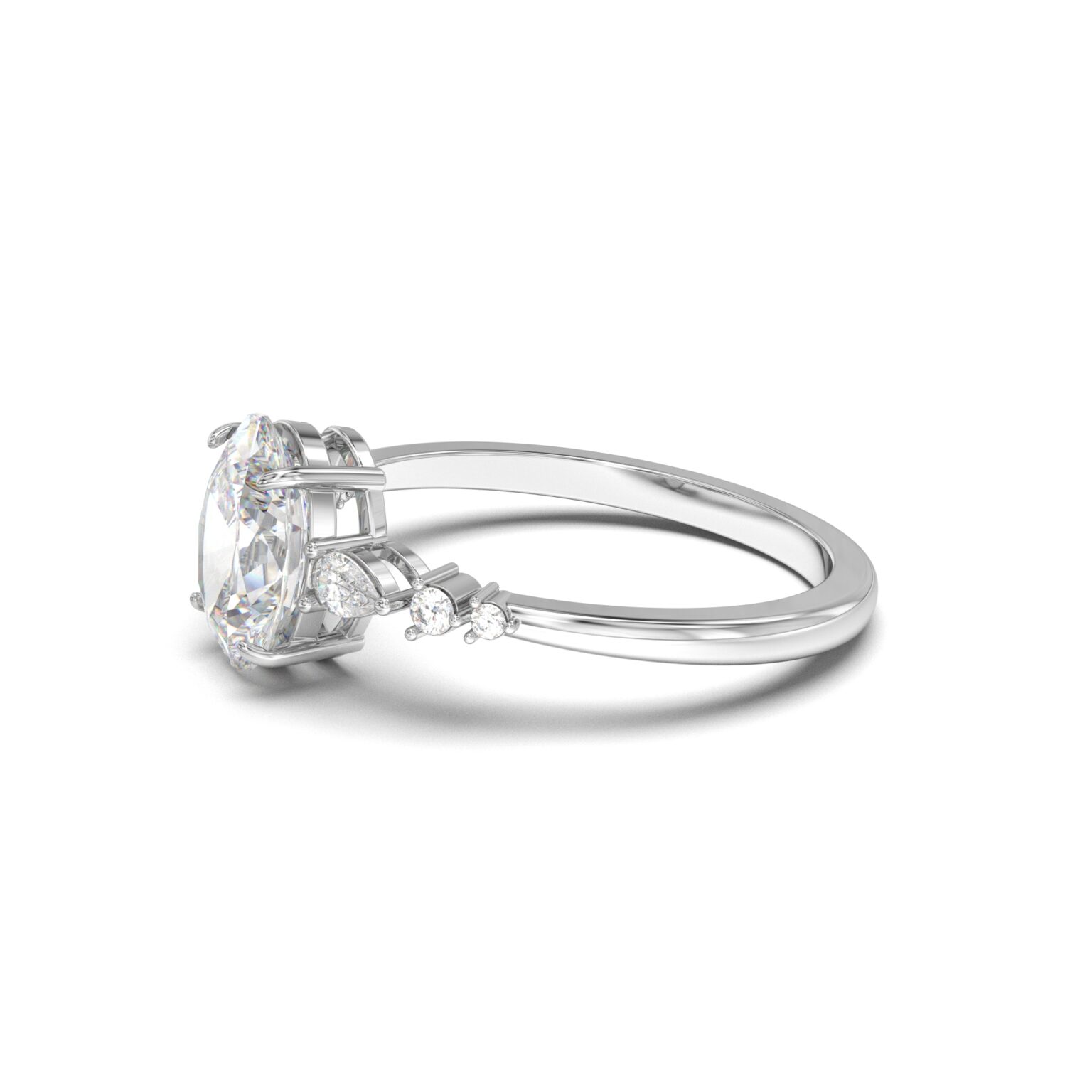Oval Accented Solitaire