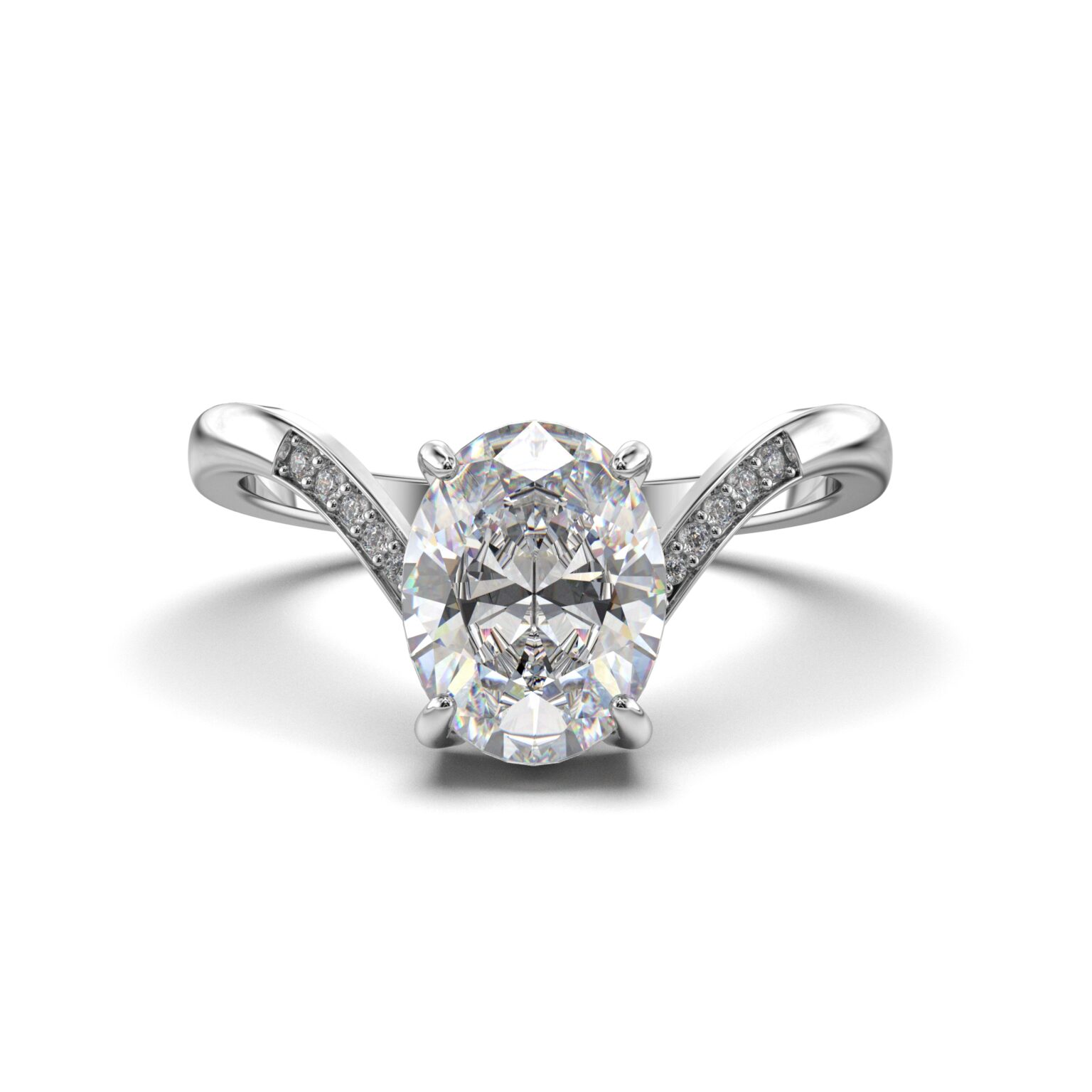 Accented Solitaire Ring