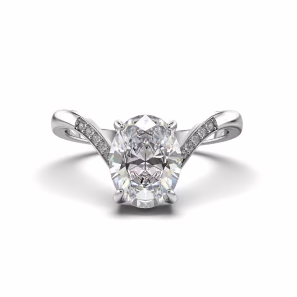 Accented Solitaire Ring