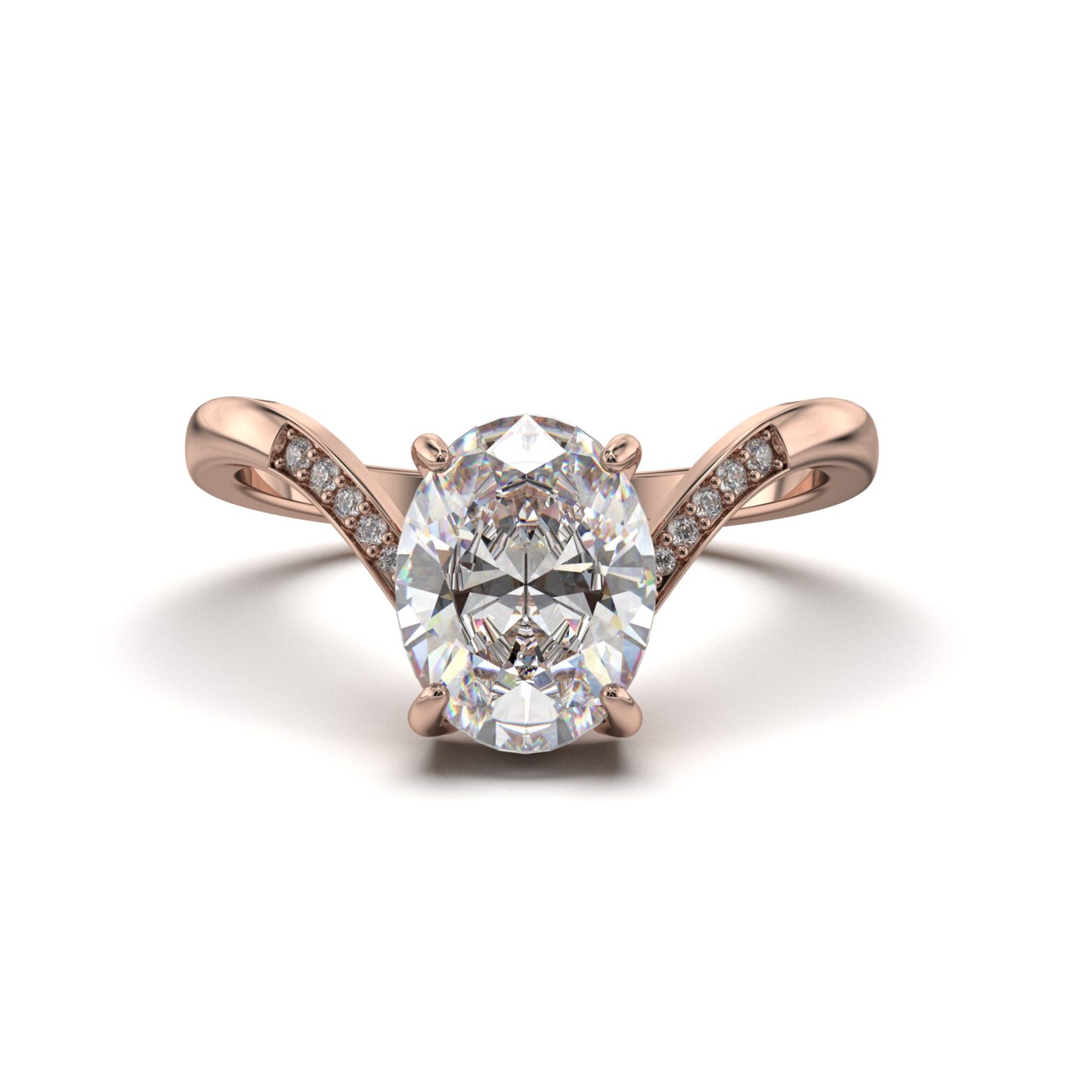Accented Solitaire Ring
