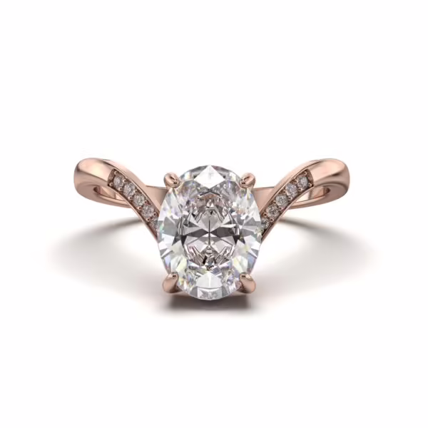 Accented Solitaire Ring