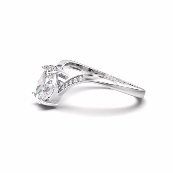 Accented Solitaire Ring
