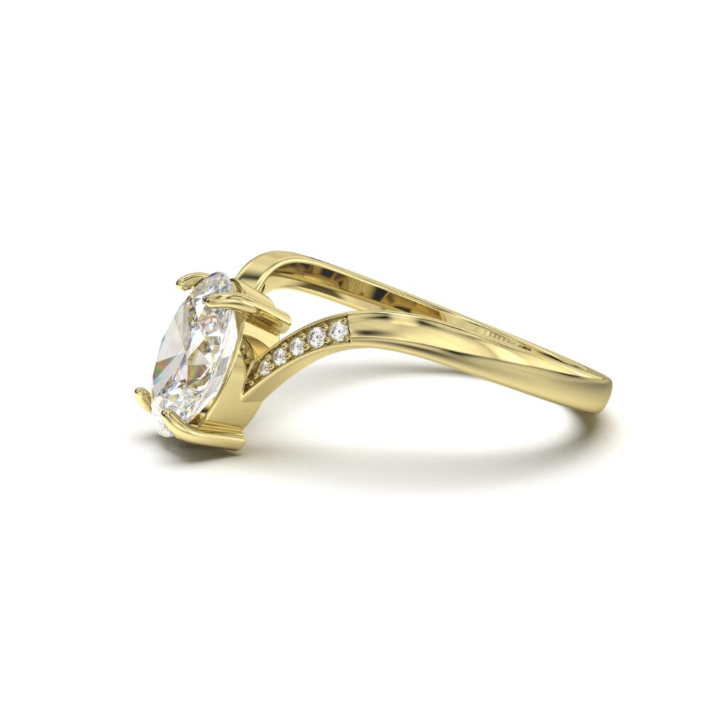 Accented Solitaire Ring
