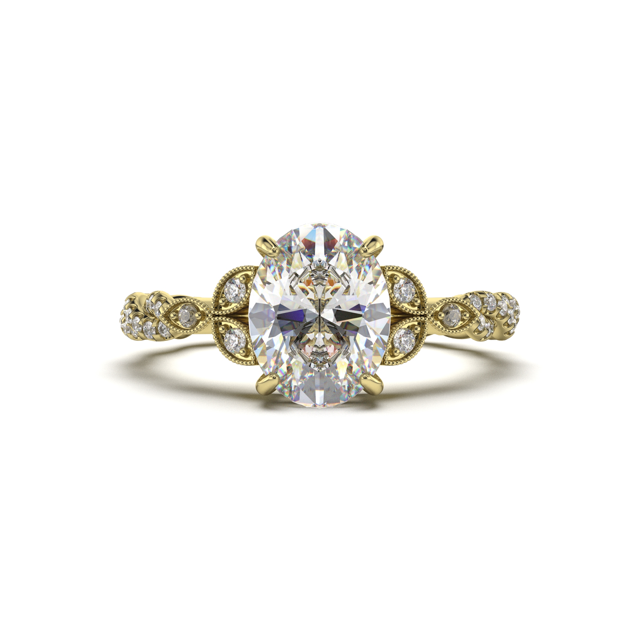 Braided Leaf Ring