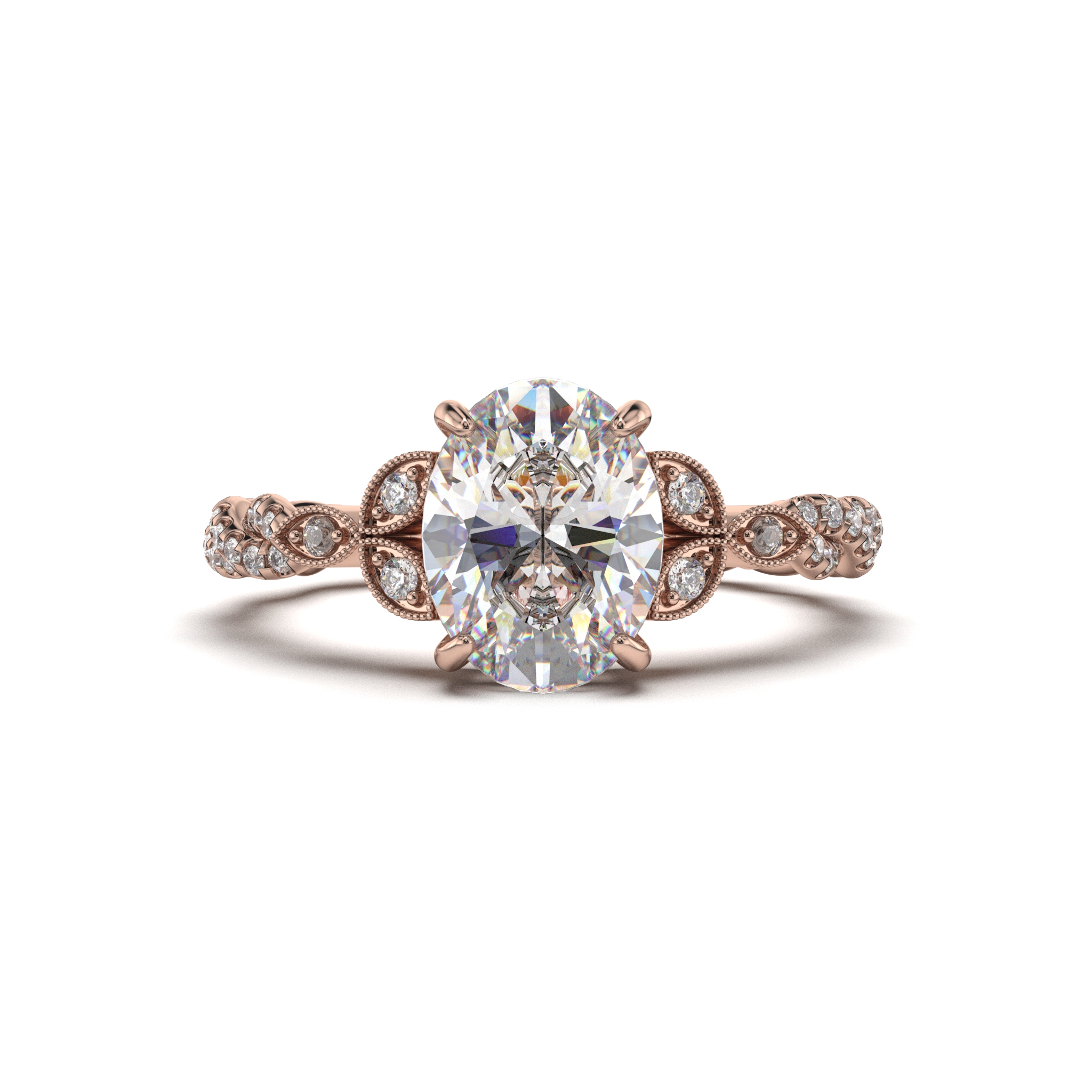 Braided Leaf Ring