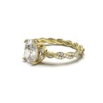 Braided Leaf Ring