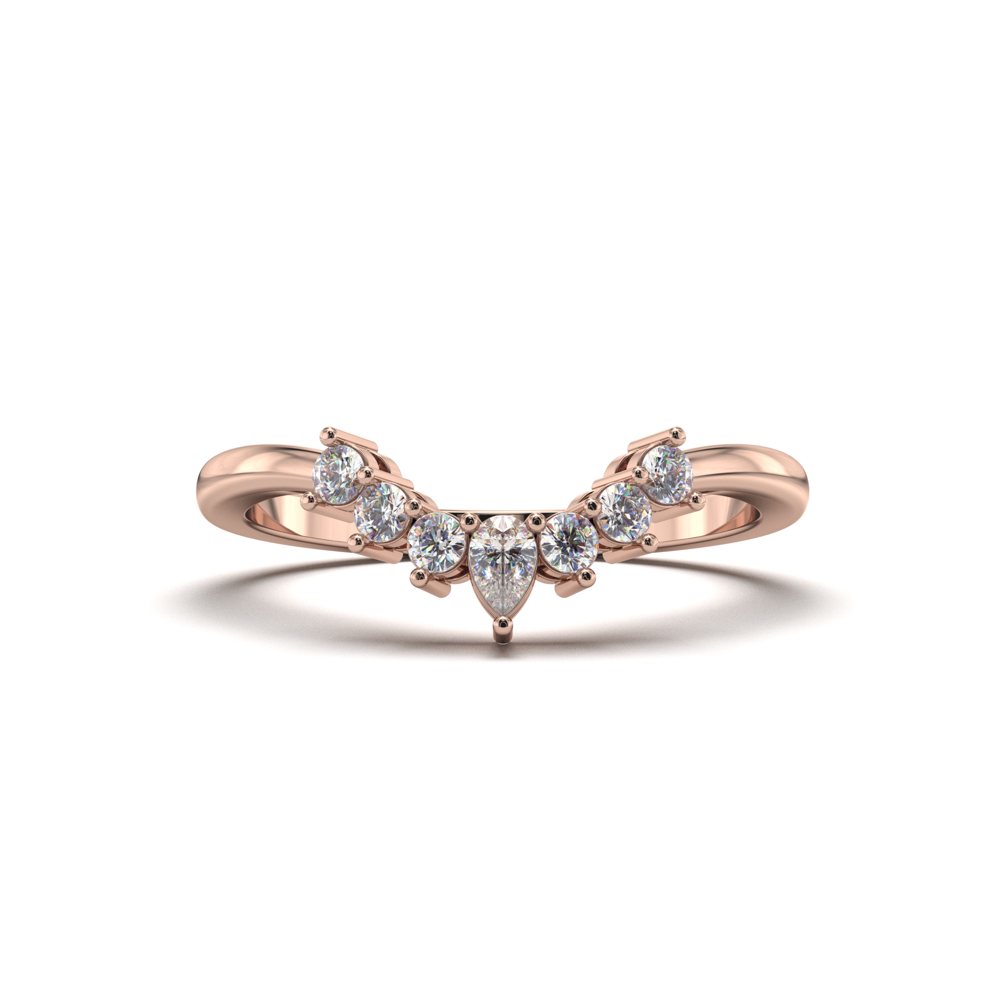 Curved Diamond Band