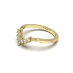 Oval Enhancer Set Oval Accented Solitaire Curved Diamond Band