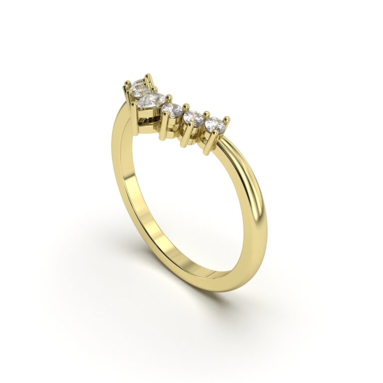 Curved Diamond Band
