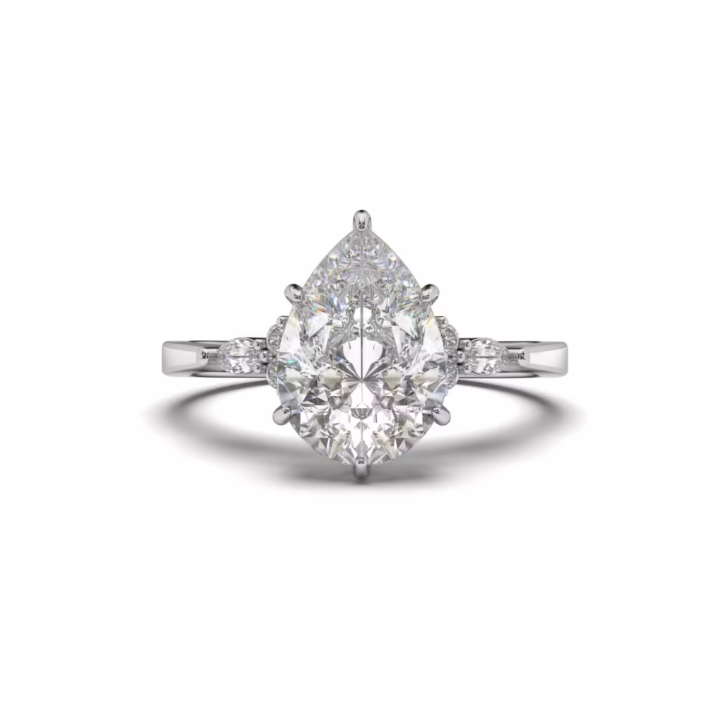 Pear Pavé Ring