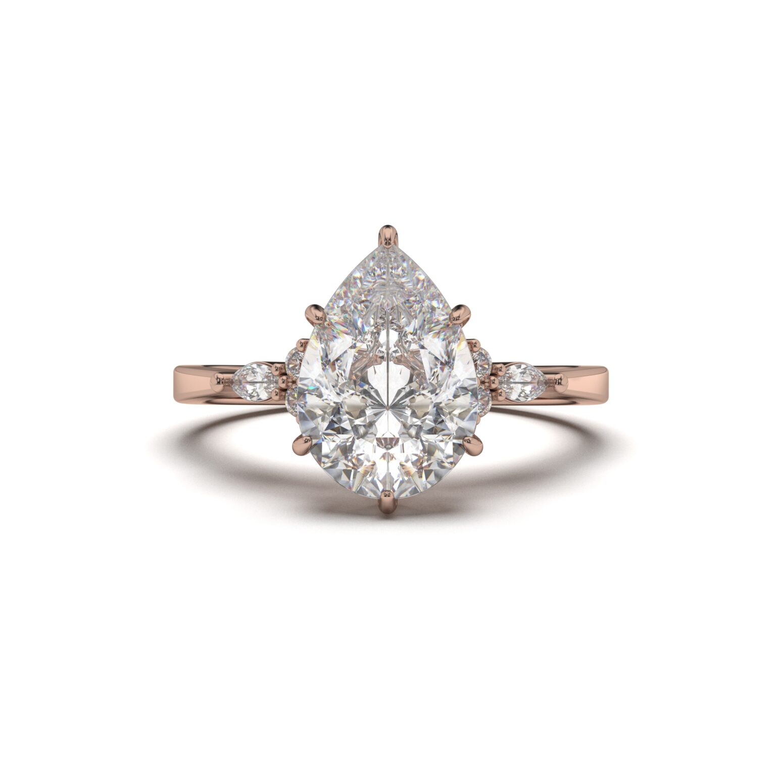 Pear Pavé Ring