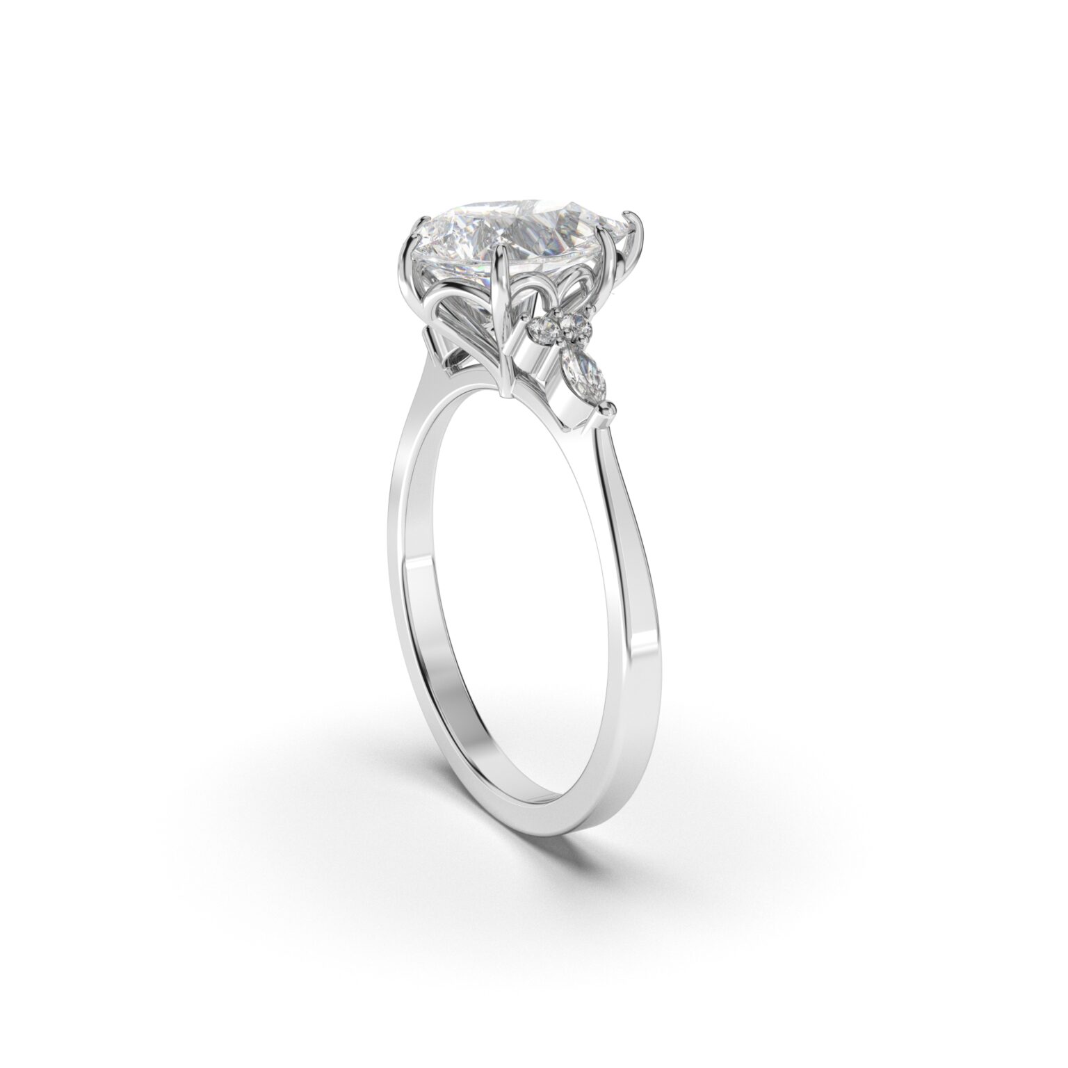 Pear Pavé Ring