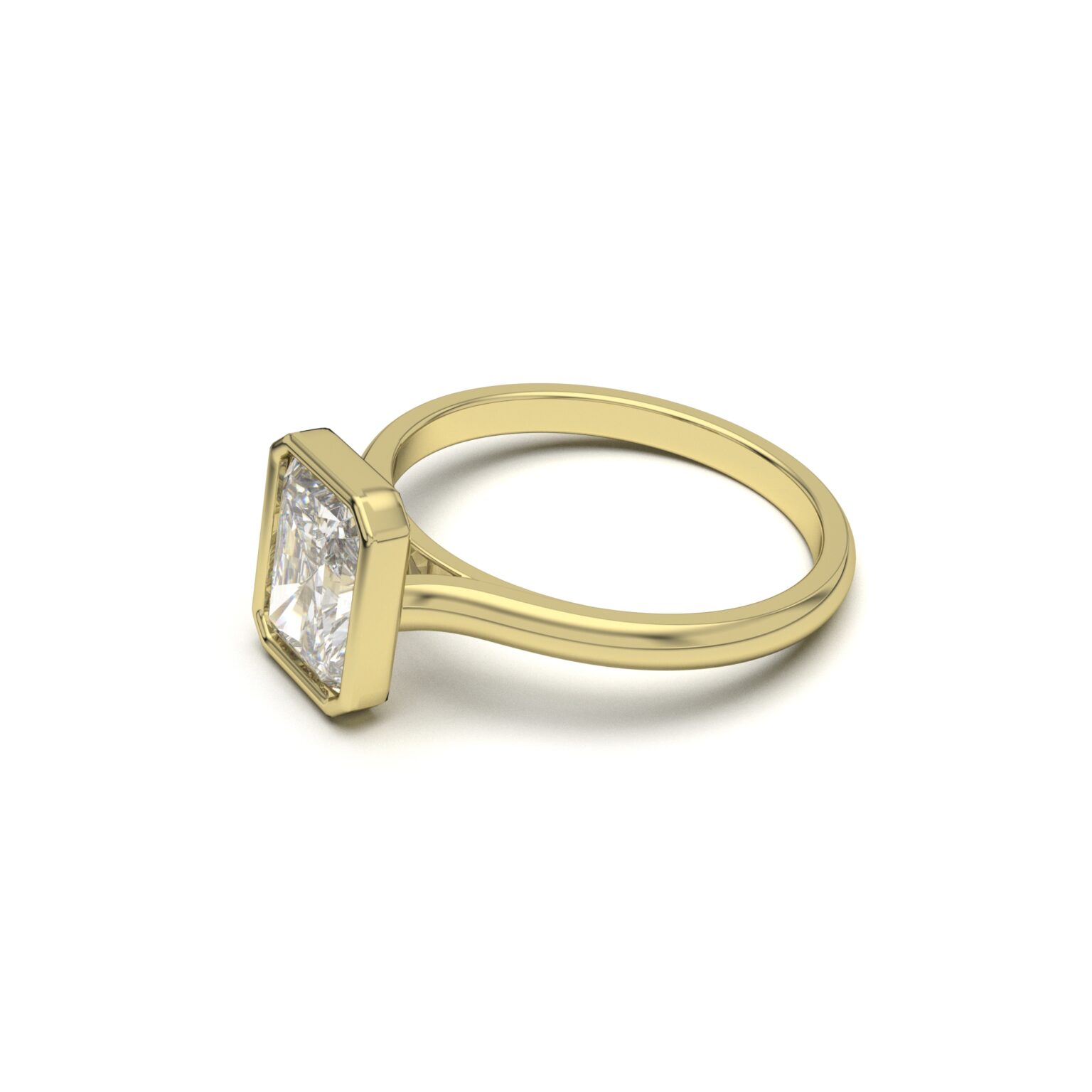 Radiant Bezel Solitaire