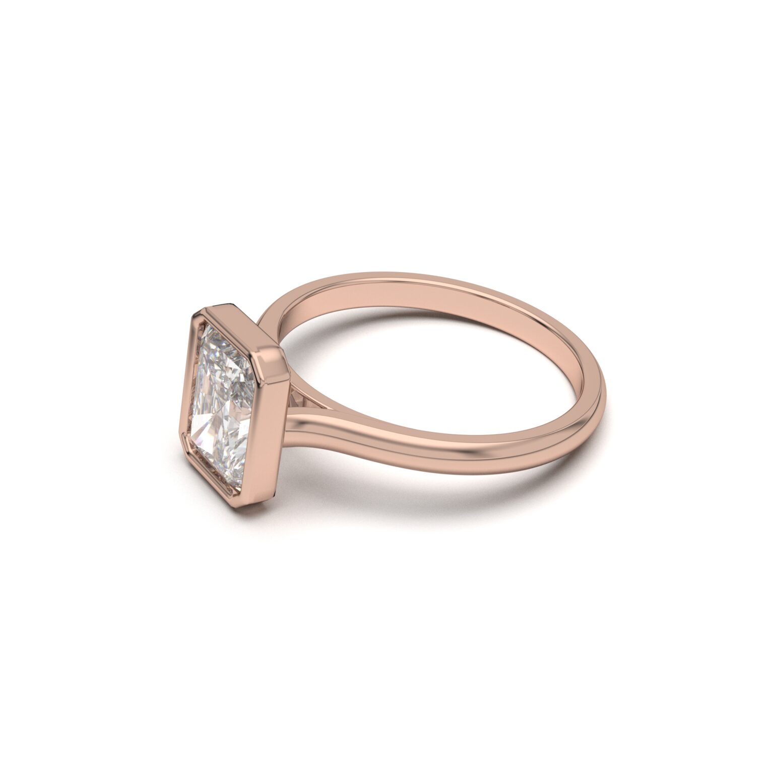 Radiant Bezel Solitaire