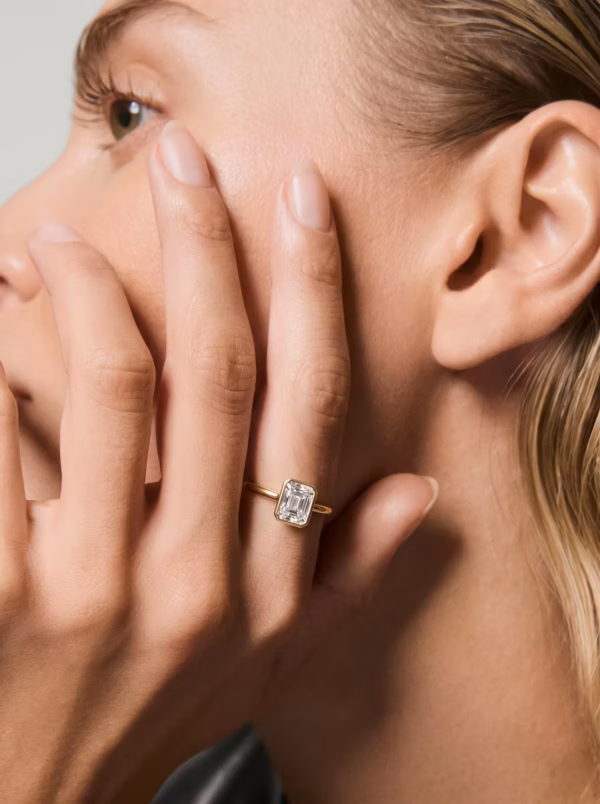 Radiant Bezel Solitaire Ring
