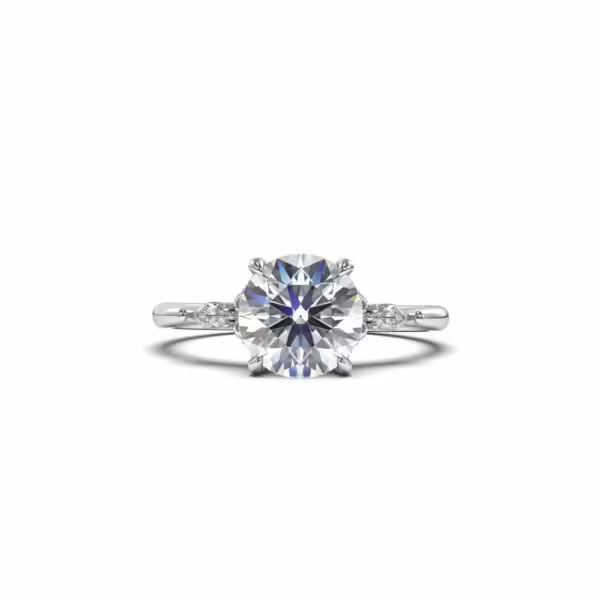 Round Engagement Ring