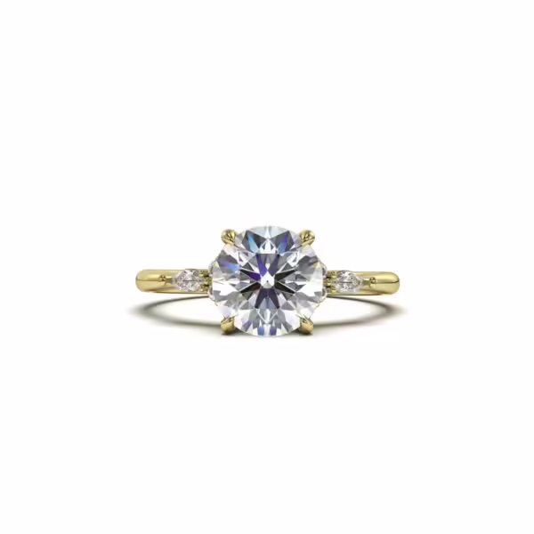 Round Engagement Ring