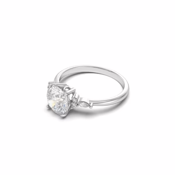 Round Engagement Ring
