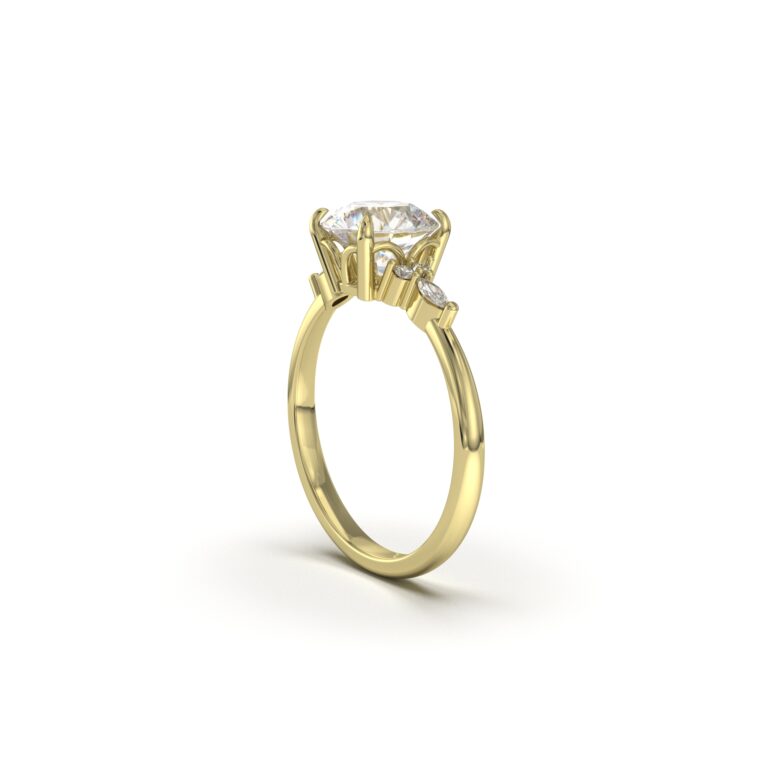 Round Engagement Ring