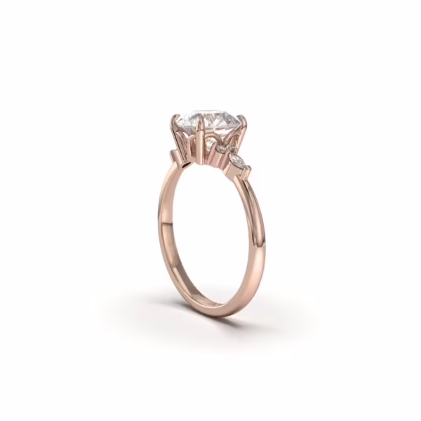 Round Engagement Ring