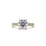 Round Pavé Engagement