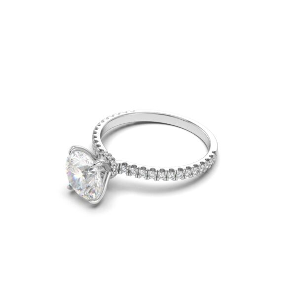 Round Pavé Engagement