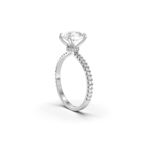 Round Pavé Engagement