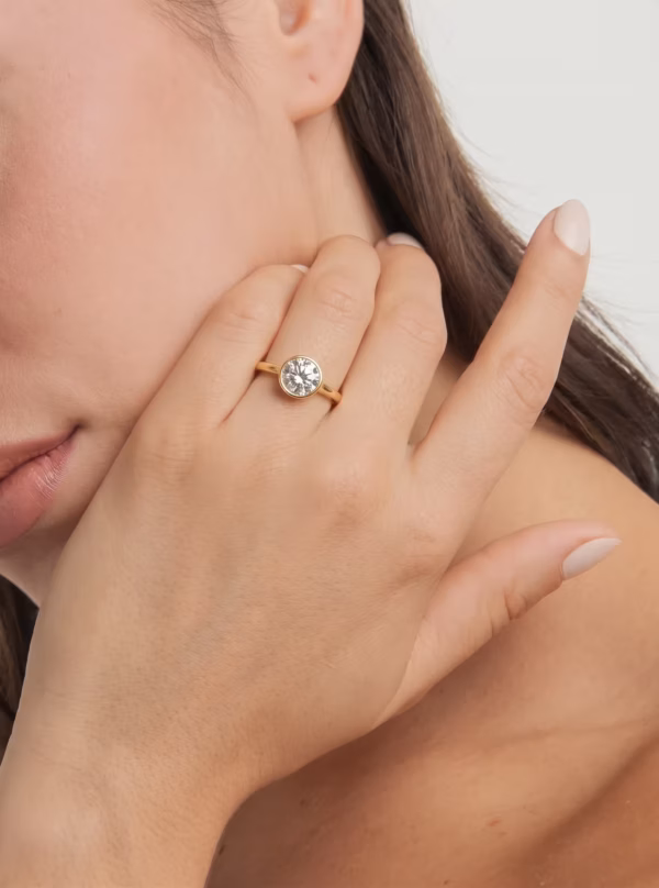 Bezel Engagement Ring