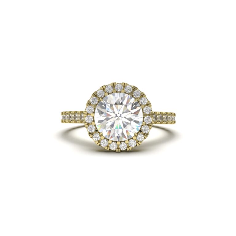 Round Halo Pavé