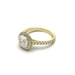Round Halo Pavé