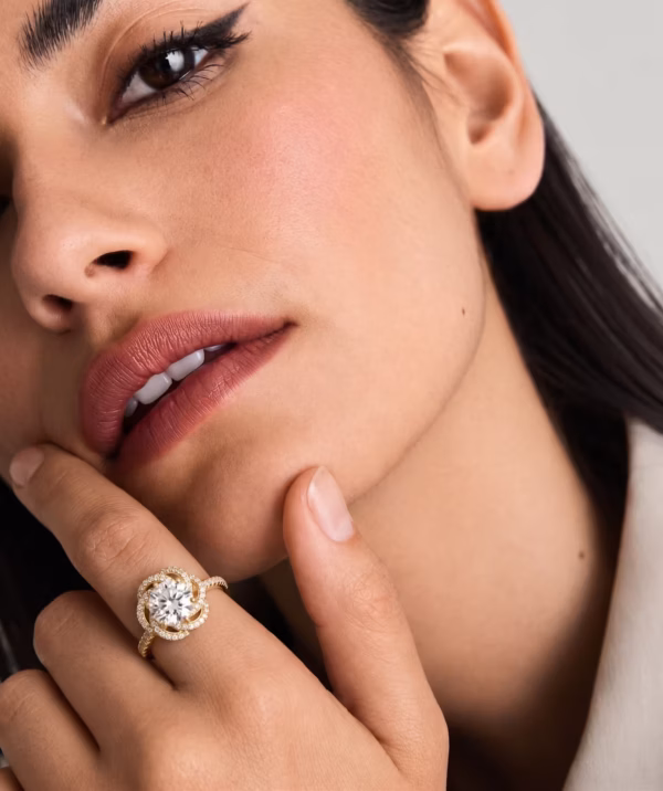 Floral Halo Ring