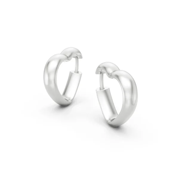 Heart Hoops Earrings