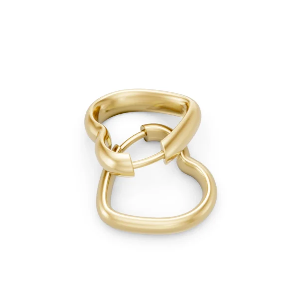 Heart Hoops Earrings
