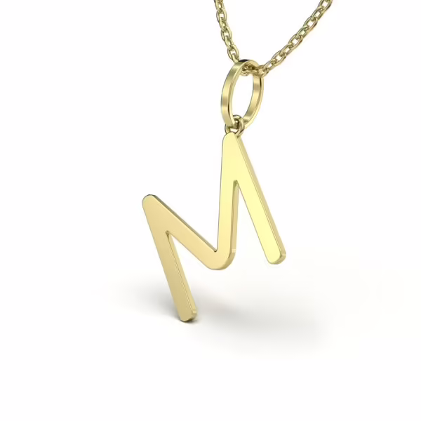 Gold Initial Pendant