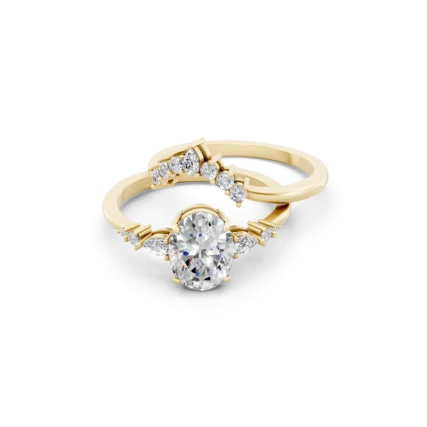 Oval Bridal Set Ring