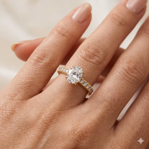 Oval Diamond Engagement Ring