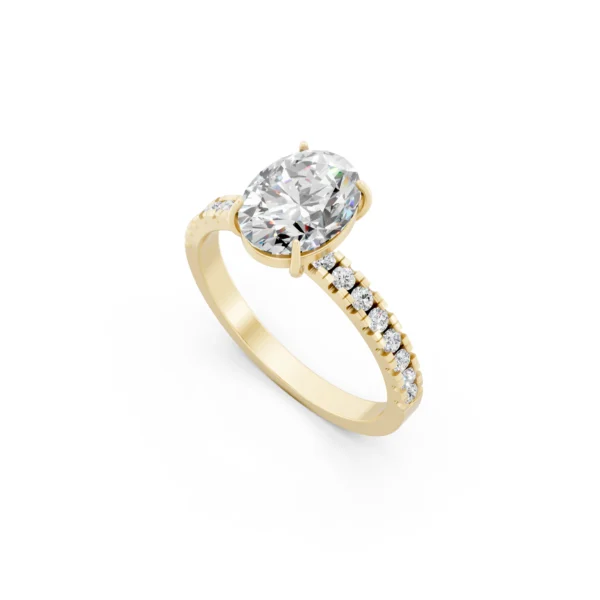 Oval Diamond Engagement Ring