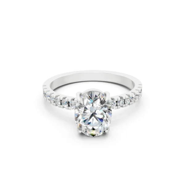 Oval Diamond Engagement Ring