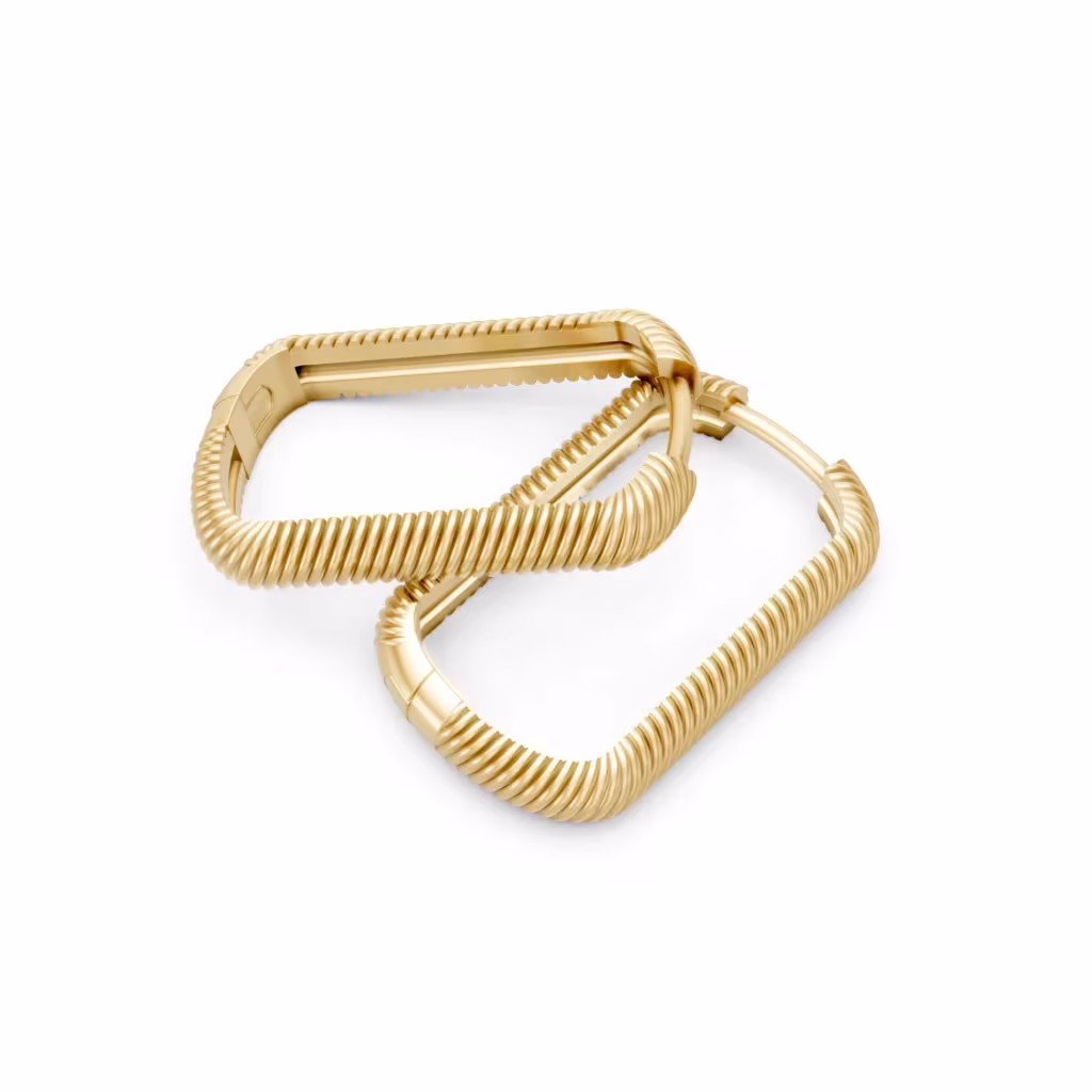 Rectangle Hoop Earrings