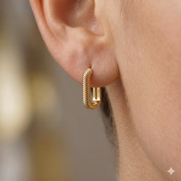 Rectangle Hoop Earrings
