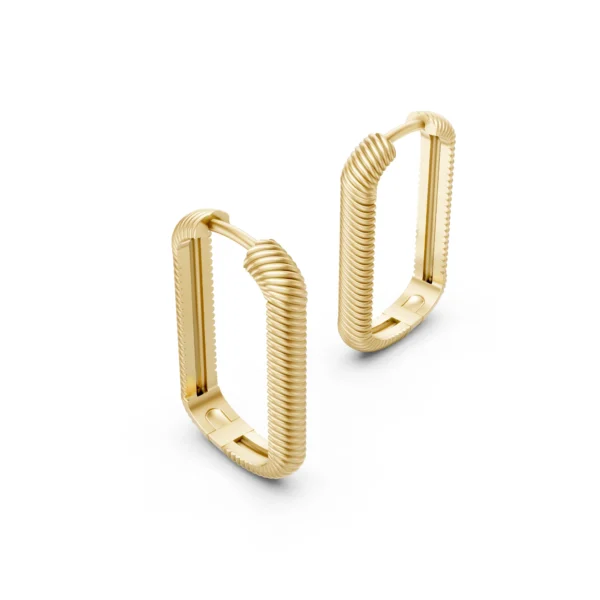 Rectangle Hoop Earrings