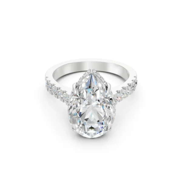 Teardrop Solitaire Ring