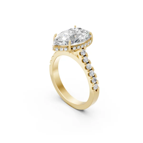 Teardrop Solitaire Ring